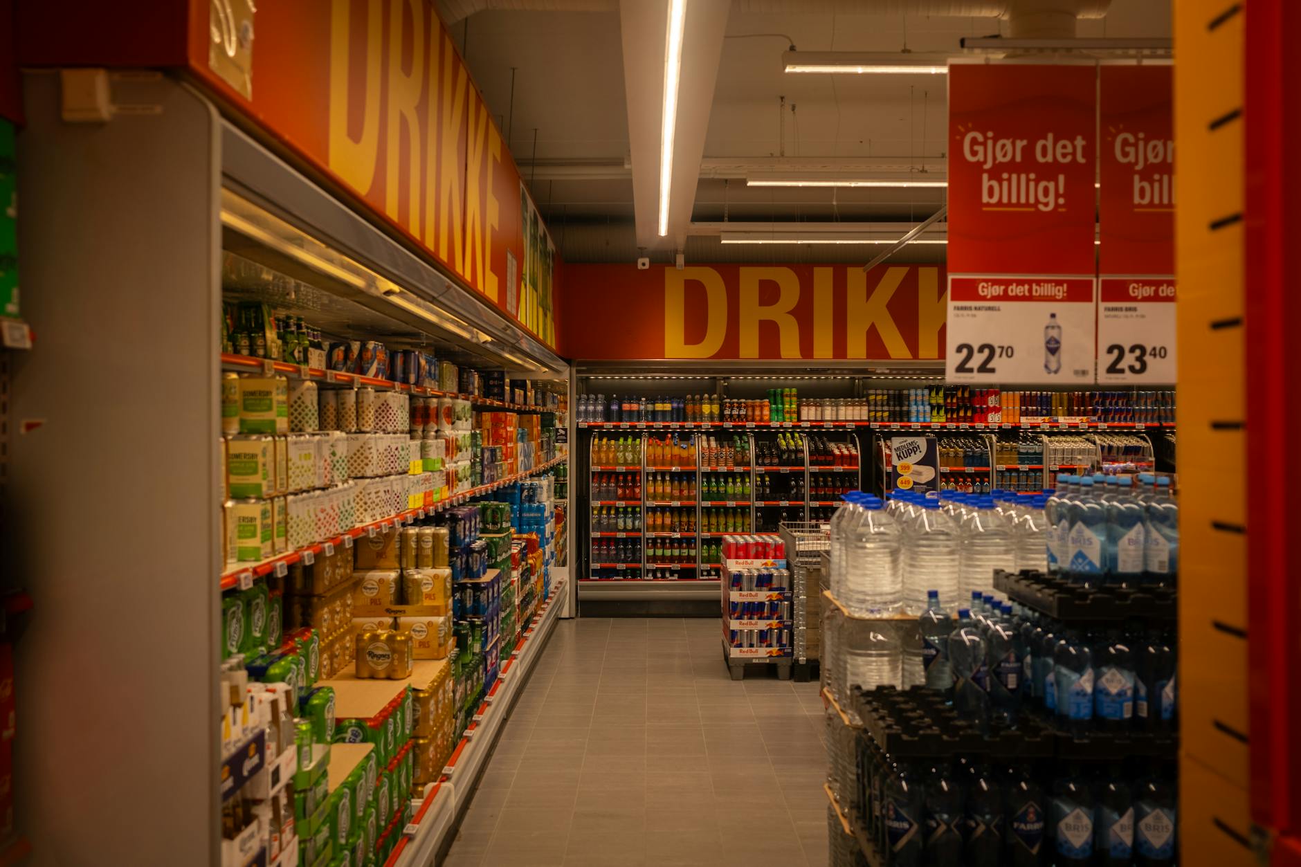 Retail store product display showcasing various items for sale