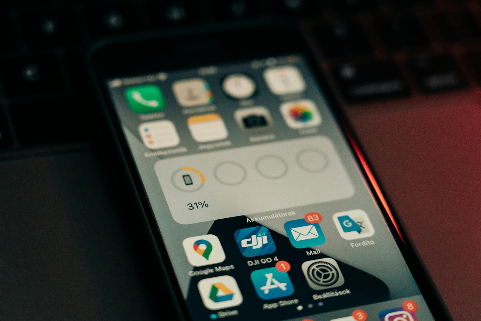 Smartphone displaying social media notifications and alerts