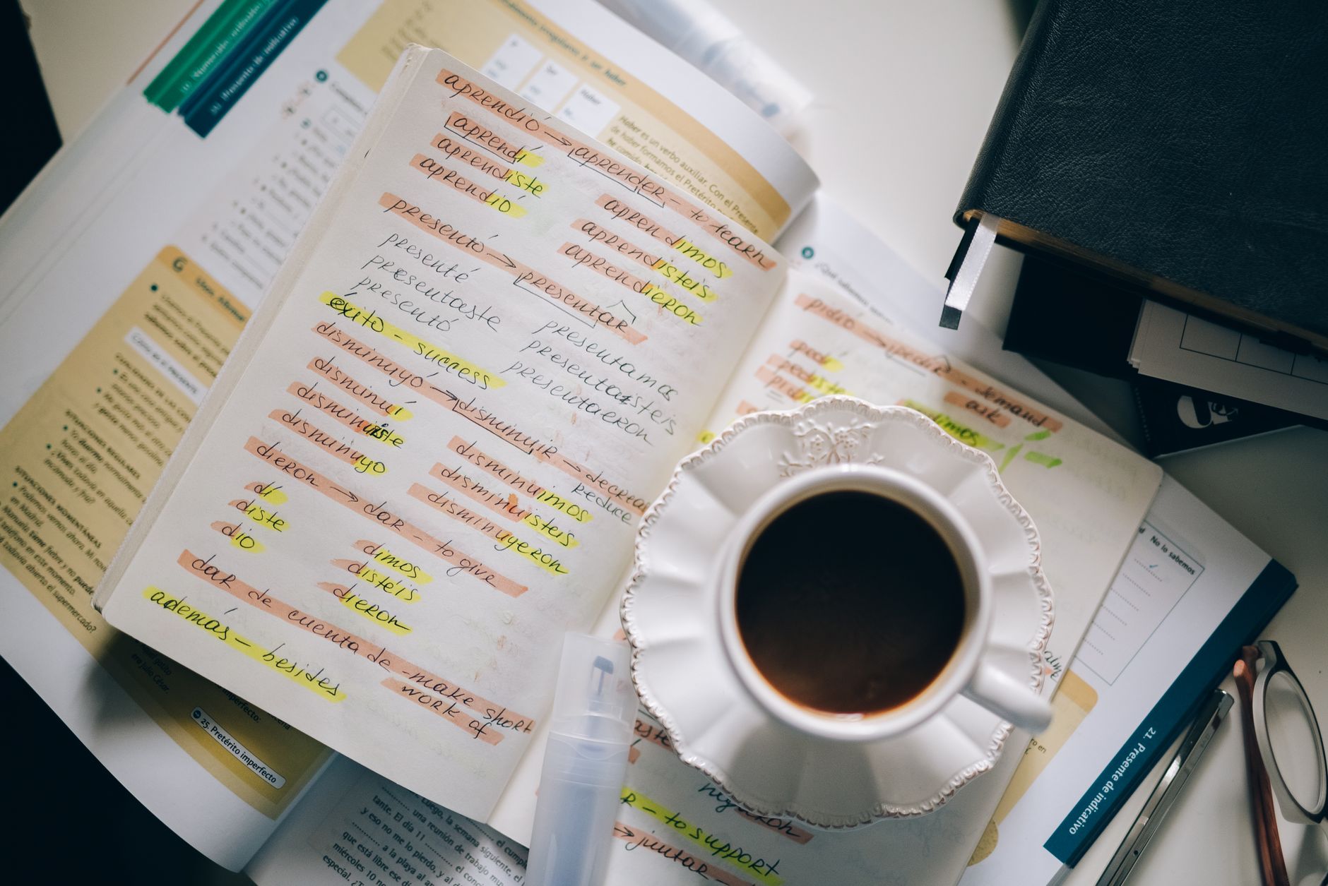 Translation and localization work shown across multiple language documents