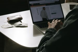 A digital dashboard showing ecommerce analytics and customer data